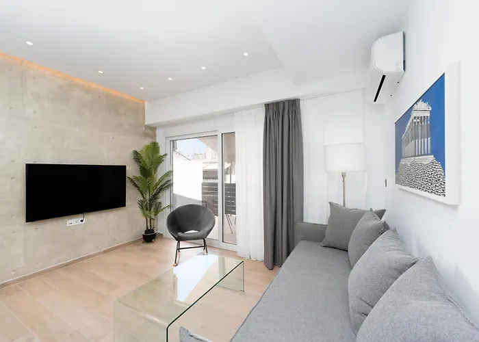 Central Athens Retreat, Stylish 1-Bedroom With Full Amenities